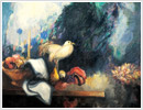Ibis, 1986, olio su tela, cm 150x170