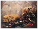 Paesaggio mediterraneo, 1987, olio su tela, cm 140x130