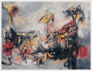 Ritmi, 1991, olio su cartone, cm 43x30