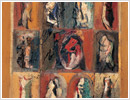 Santi senza comunità, 1998, olio su masonite, cm 30x50