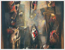 La famiglia, 2000, olio su tela, cm 90x150