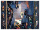 La porta dell'infinito, 2001, olio su tela, cm 130x170