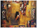 Battito liturgico, 2004, olio su tela, cm 240x200