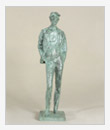 Chekhov Standing, 1965, bronze, 67x15x20 cm, original in cast iron