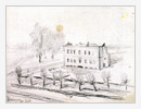 Paesaggio, 1944, matita su carta, cm 20x15