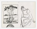 Figure, 1970, inchiostro su carta, cm 21x29