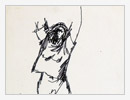 Bozzetto, 1973, inchiostro su carta, cm 19x28