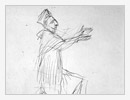 Figura, 1993, matita su carta, cm 21x31