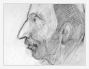 Ritratto, 1993, matita su carta, cm 21x31