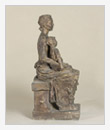 Pace, 1977, bronzo, cm 17x19x44, originale in gesso intonacato