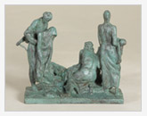 Agli eroici difensori di Leningrado, 1975, bronzo, cm 18x8x18
