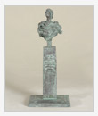 Ritratto della ballerina G.S. Ulanova, 1981, bronzo, cm 30x26x50, orginale in gesso