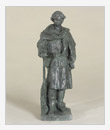Assedio,1957, bronzo, cm 16x14x40, originale in gesso intonacato