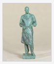 Il chirurgo Kuprianov, 1947, bronzo, cm 12x10x34, originale in gesso intonacato