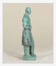 Il chirurgo Kuprianov, 1947, bronzo, cm 12x10x34, originale in gesso intonacato