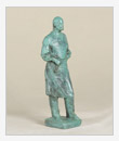 Il chirurgo Kuprianov, 1947, bronzo, cm 12x10x34, originale in gesso intonacato