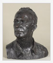 Busto d’uomo, bronzo, cm 43x34x48