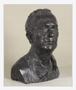 Busto d’uomo, bronzo, cm 43x34x48
