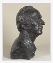 Busto d’uomo, bronzo, cm 43x34x48