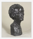 Ritratto di Yoko Yama, bronzo, cm 25x30x52