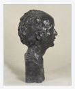 Ritratto di Yoko Yama, bronzo, cm 25x30x52