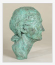 Ritratto della madre, 1948, bronzo, cm 17x20x28, originale in gesso
                              