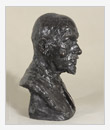 Ritratto del padre, 1955, bronzo, cm 30x30x48, originale in gesso