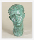 Ritratto di ragazzo, 1947, bronzo, cm 19x23x34, originale in gesso intonacato