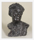 Ritratto dell’attrice Korciaghina-Aleksandrovskaja, 1958, bronzo, cm 35x28x47, 	originale in gesso intonacato
