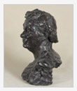 Ritratto dell’attrice Korciaghina-Aleksandrovskaja, 1958, bronzo, cm 35x28x47, 	originale in gesso intonacato