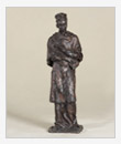 San Carlo Borromeo, 1992, bronzo, cm 13x11x42
