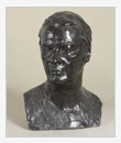 Ritratto dell’attrice I.A. Scopina, 1964, bronzo, cm 30x24x43, originale in gesso intonacato