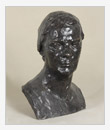 Ritratto dell’attrice I.A. Scopina, 1964, bronzo, cm 30x24x43, originale in gesso intonacato