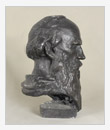 Ritratto di Lev N. Tolstoj, 1949, bronzo, cm 60x35x25, originale in gesso intonacato