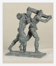 Strade difficili, 1984, bronzo, cm 12x23x31