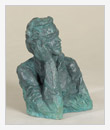 Puškin, 1989, bronzo, cm 16x12x22